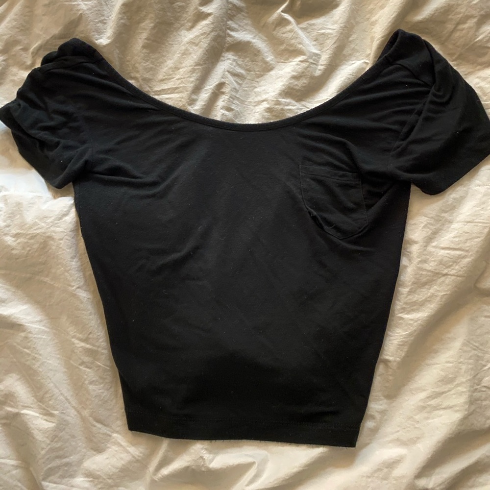 Off the shoulder crop top